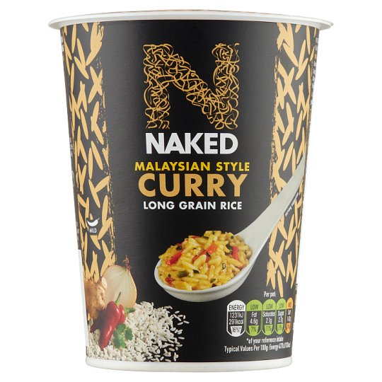 Naked Malaysian Style Curry Instant Rice G Tesco Online Tesco From Home Tesco Doboz Webshop