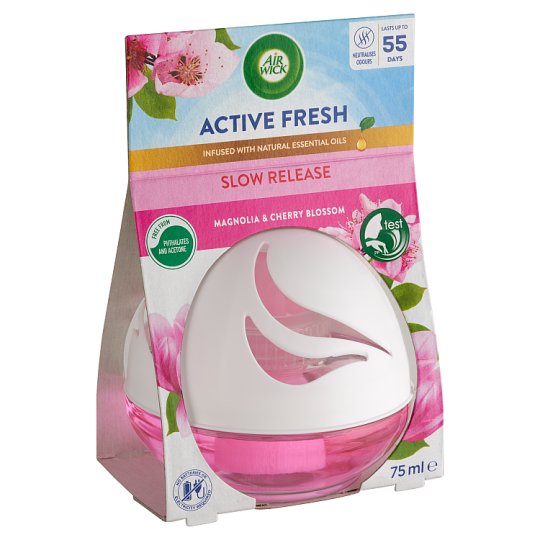 Air Wick Active Fresh Magnolia & Cherry Blossom Air Freshener Ball 75 ml -  Tesco Online, Tesco From Home