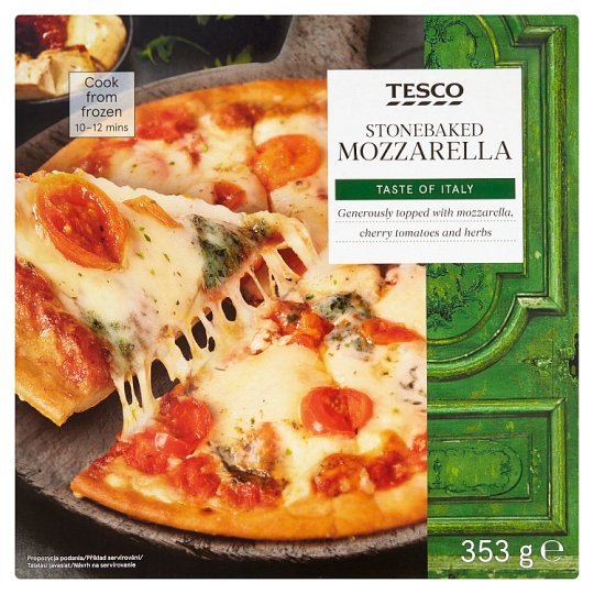 Tesco Mozzarella gyorsfagyasztott pizzalap 353 g
