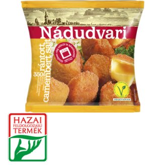 Nádudvari gyorsfagyasztott, elősütött rántott camembert sajt 350 g