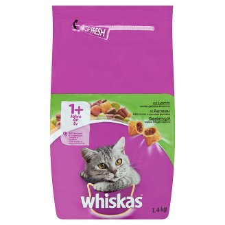 Whiskas teljes értékű állateledel felnőtt macskák számára bárányhússal 1,4 kg