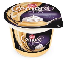 Zott Cremore Duo vanília desszert tejszínhabbal 190 g