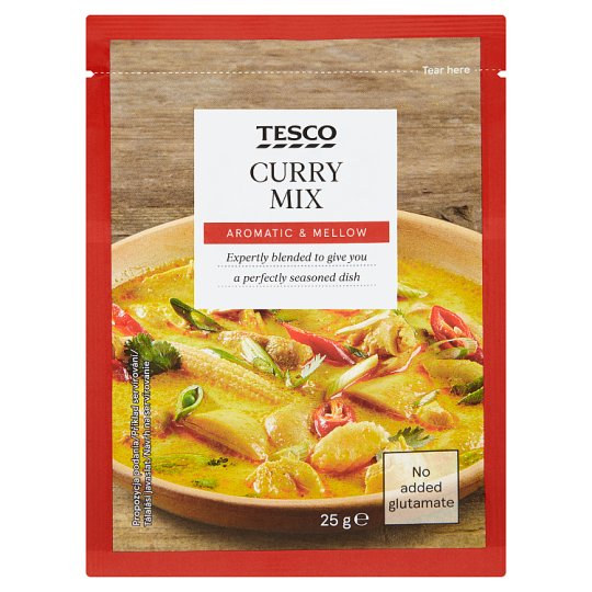 Tesco Curry Mix 25 g Tesco Online, Tesco From Home, Tesco Doboz
