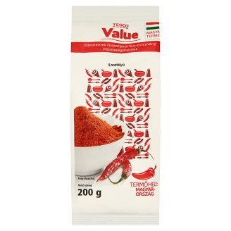 Tesco Value II. osztályú csípősségmentes édesnemes fűszerpaprika-őrlemény 200 g