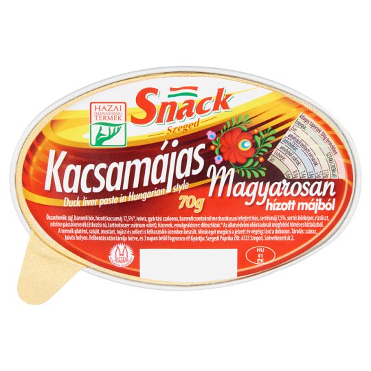 Snack Szeged kacsamájas magyarosan 70 g