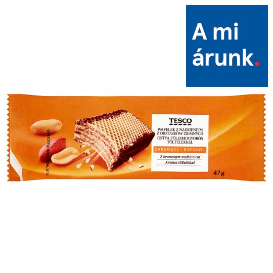 Tesco ostya földimogyorós töltelékkel 47 g