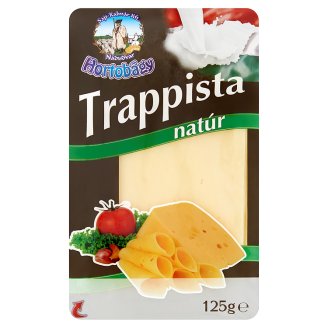 Hortobágy szeletelt natúr trappista sajt 125 g
