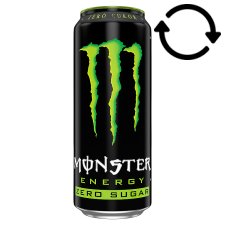 Monster Energy Zero Sugar Carbonated Drink with Caffeine and Sweeteners 500 ml