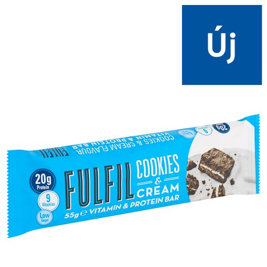 Fulfil kekszes-krémes-sütemény ízű fehérjeszelet vitaminokkal, csokoládé bevonattal 55 g