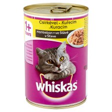 Whiskas teljes értékű nedves eledel felnőtt macskáknak csirkével mártásban 400 g
