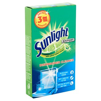 Sunlight Expert Dishwasher Cleaner 3 x 40 g