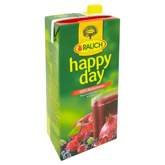 Rauch Happy Day 100% multivitamin vegyes gyümölcslé vegyes gyümölcslésűrítményekből 8 vitaminnal 2 l