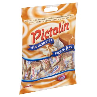 Pictolin karamell ízesítésű, cukormentes, tejszínes cukorka édesítőszerrel 65 g