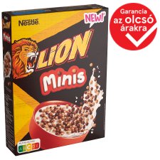 Nestlé Lion Minis karamellás és csokoládés ropogós mini gabonagolyók, vitaminokkal és ásványi 300 g