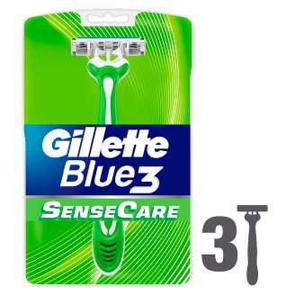 Gillette Blue3 SenseCare Eldobható Férfi Borotvák 3 db