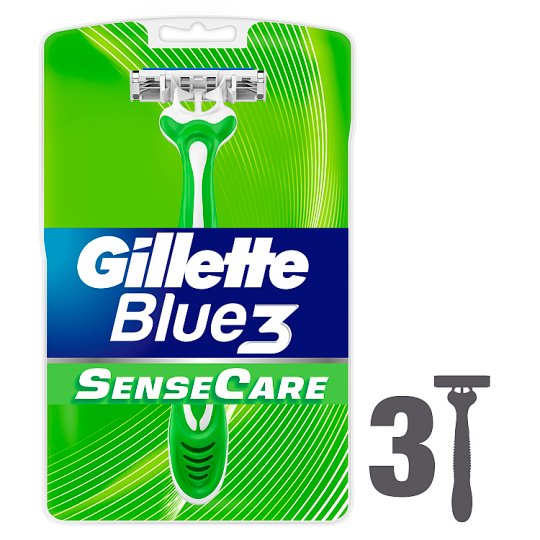 Gillette Blue3 SenseCare Eldobható Férfi Borotvák 3 db