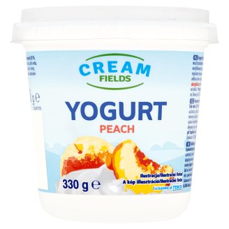 Cream Fields zsírszegény, élőflórás, őszibarackízű joghurt 330 g