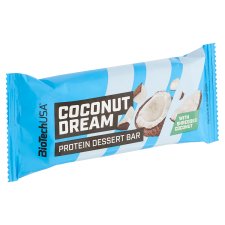 BioTechUSA Coconut Dream kókusz ízű bevont fehérjeszelet kókuszreszelékkel és édesítőszerekkel 50 g