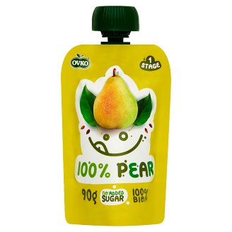 Ovko BIO 100% körte bébidesszert 6 hónapos kortól 90 g