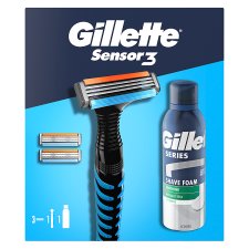 Gillette Gift Set Sensor3 Razor + 3 blades + Shaving Foam