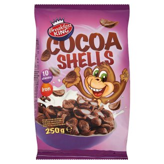 Breakfast King kakaós gabonapelyhek hozzáadott vitaminokkal és vassal 250 g