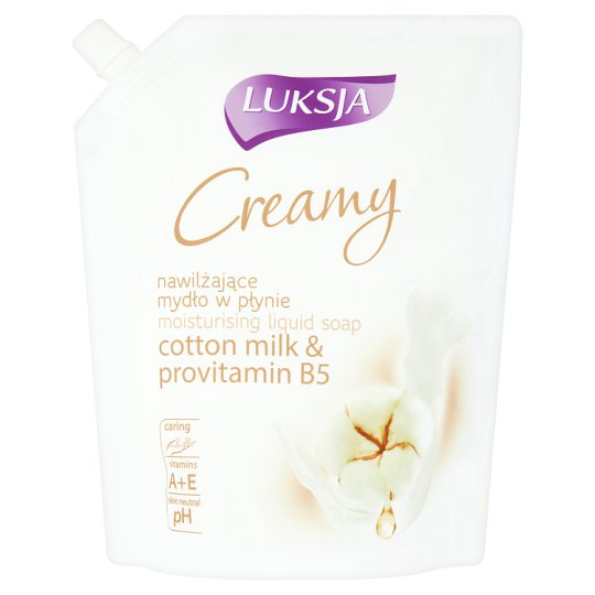 Luksja pamuttej kivonat és provitamin B5 krémes folyékony szappan utántöltő 900 ml