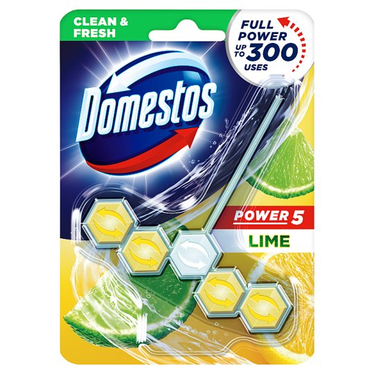DOMESTOS Power5 WC frissítő blokk Lime 55 g