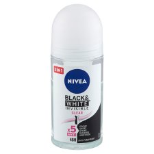 NIVEA Black & White Invisible Clear Roll-On Deo 50 ml