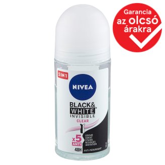 NIVEA Invisible for Black & White Clear izzadásgátló golyós dezodor 50 ml