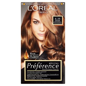 L'Oréal Paris Préférence 6.35/A3 Világos Gesztenye prémium ultra-ellenálló hajfesték