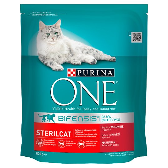 Purina One Sterilcat marhában és búzában gazdag teljes értékű állateledel felnőtt macskáknak 800 g