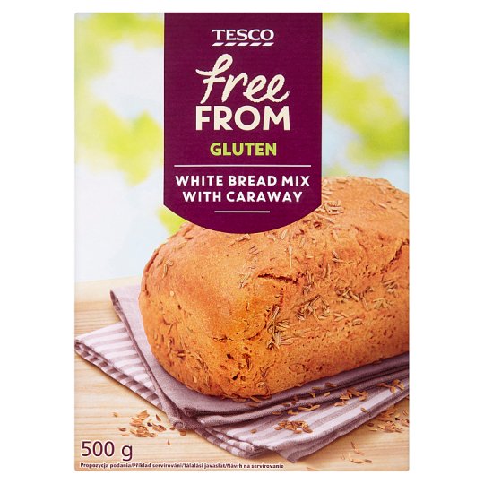Tesco Free From GlutenFree White Bread Mix with Caraway 500 g Tesco