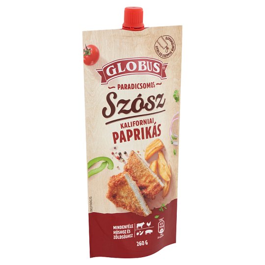 Globus paradicsomos kaliforniai paprikás szósz cukorral és édesítőszerrel 260 g