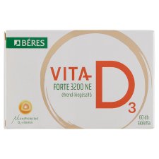 Béres Vita-D3 3200 NE D3-vitamint tartalmazó étrend-kiegészítő tabletta 60 x 0,17 g (10,2 g)