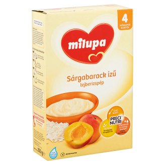 Milupa sárgabarack ízű tejberizspép 4 hónapos kortól 250 g