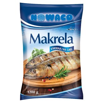 Nowaco gyorsfagyasztott zsigerelt egész makréla 1200 g