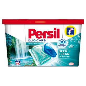 Persil Duo-Caps Emerald Waterfall mosószer koncentrátum fehér és világos ruhákhoz 14 mosás 350 g