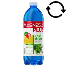 Magnesia Plus Antistressz mangó-citromfű ízű szén-dioxiddal enyhén dúsított üdítőital 0,7 l