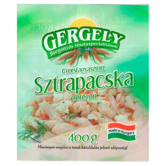 Gergely Burgonyás Tésztaspecialitások gyorsfagyasztott előfőzött sztrapacska 400 g