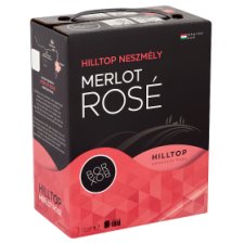 Hilltop Bor-Box Neszmély Merlot Rosé dunántúli száraz rosé bor 12,5% 3 l