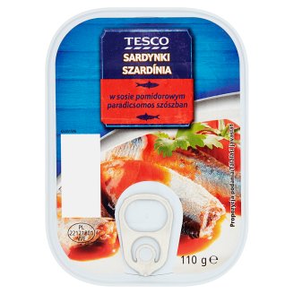 Tesco szardínia paradicsomos szószban 110 g
