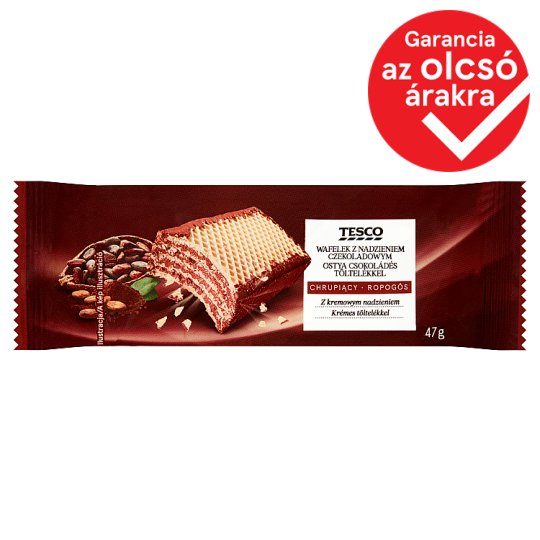 Tesco ostya csokoládés töltelékkel 47 g