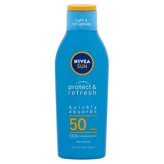 NIVEA SUN Protect & Refresh hűsítő naptej FF50 200 ml