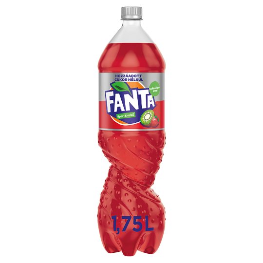 Fanta Zero eper-kivi ízű szénsavas energiamentes üdítőital édesítőszerekkel 1,75 l
