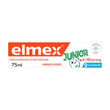 elmex Junior fluoridos fogkrém  6-12 éves korig 75 ml