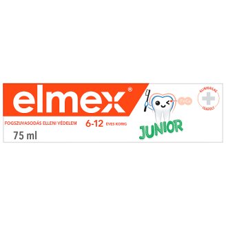elmex Junior fogkrém gyermekeknek 6-12 éves kor között 75 ml
