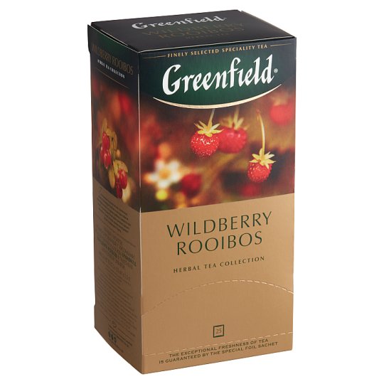 Greenfield Wildberry Rooibos Rooibos Tea Strawberry & Cranberry Pieces ...