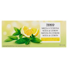 Tesco menta és citrom gyógynövény tea 20 filter 40 g