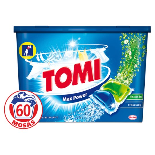 Tomi White Caps Liquid Washing Capsules 60 Washes