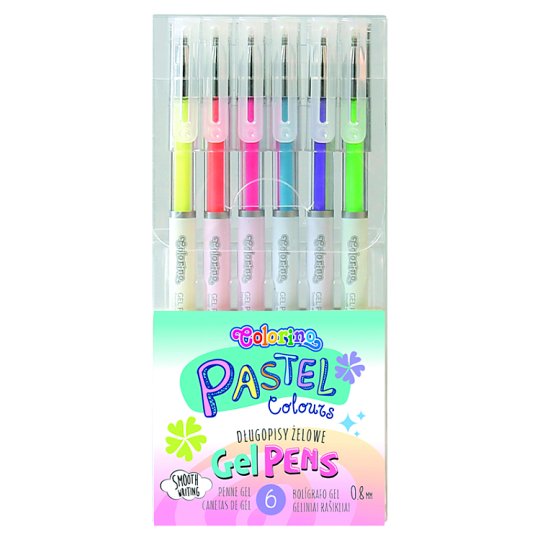 Colorino Pastel Colors Gel Pens 6 pcs Tesco Online, Tesco From Home